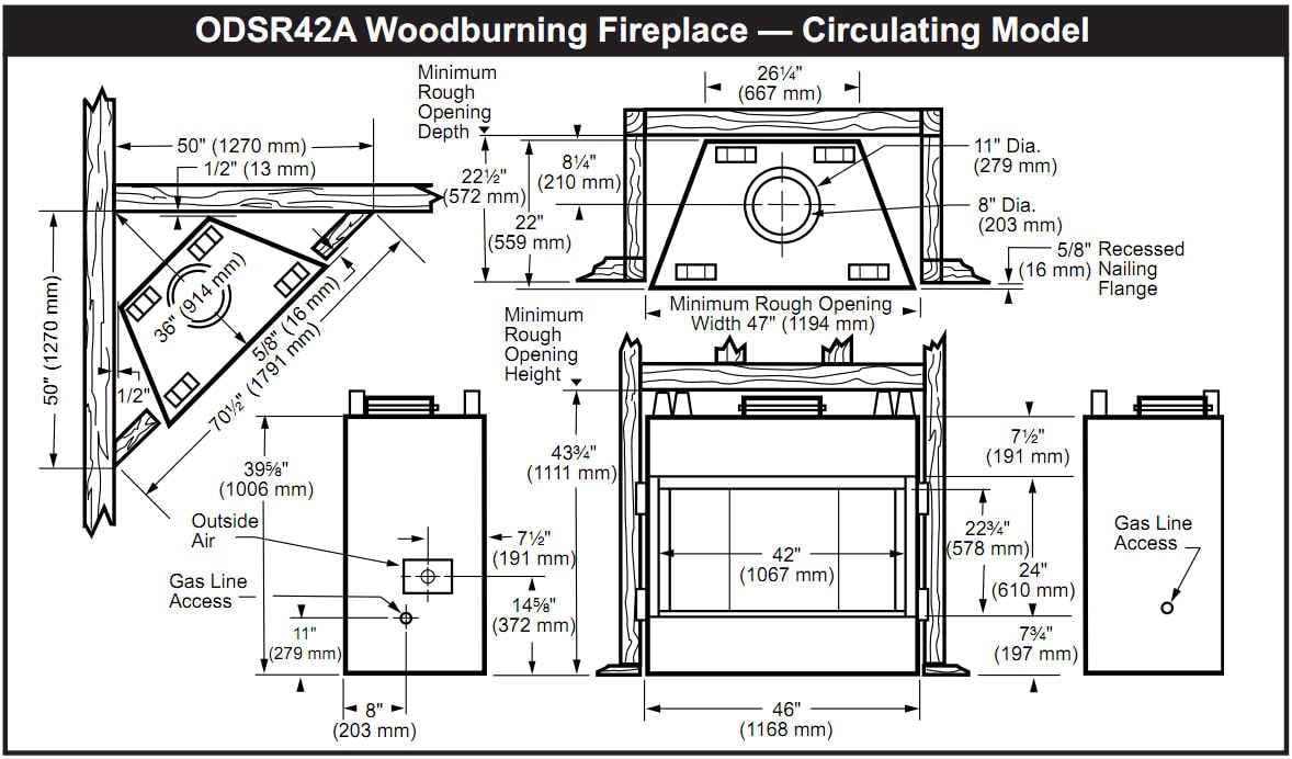 Typical Outdoor Fireplace Dimensions An outdoor fireplace can be